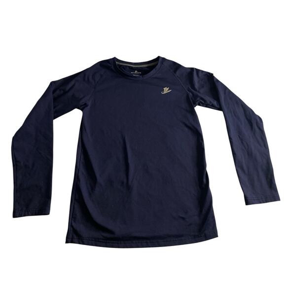 Minimalist Activewear Navy Long Sleeve Performance Shirt Devoropa Large - Picture 2 of 6